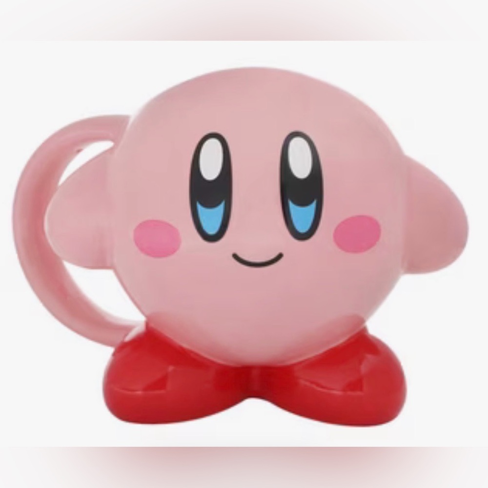 Kirby sculpted ceramic mug 18oz Brand New